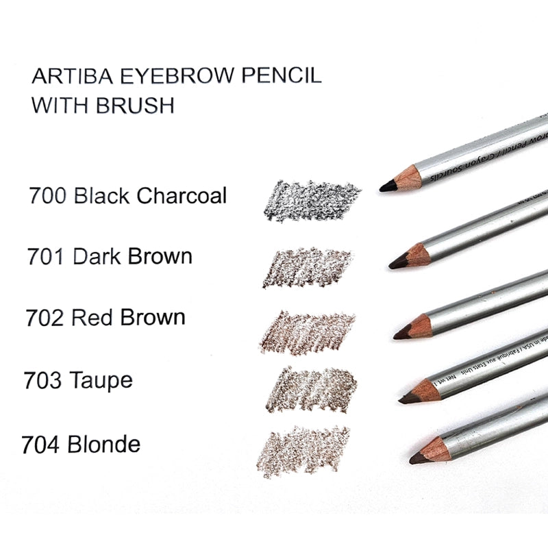 Artiba® Eyebrow Pencil with Brush Available in 5 colors